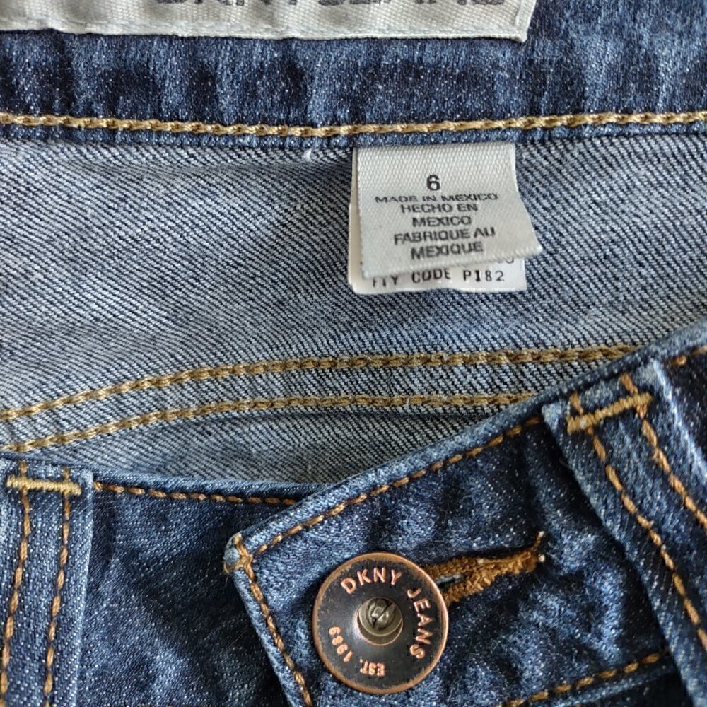 DKNY Womens Blue Jeans Size 6 - Picture 13 of 14
